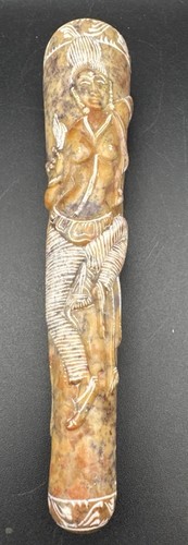 Vintage hand carved indian - carved,