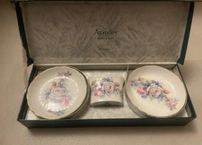 Aynsley Bone China 3pcs Set Cup Bone China Saucer Side Plate