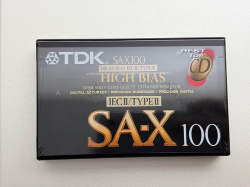 Tdk 100 blank cassette - sa-x,
