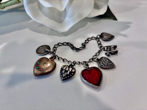 Vtg sterling silver puffy - silver,