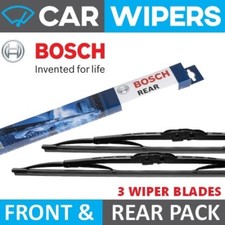 Honda Jazz 2002 - 2008 BOSCH Front & Rear Windscreen Wiper Blades