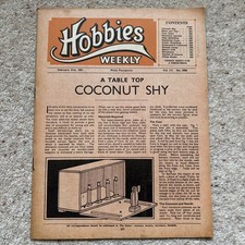 Vintage Hobbies Weekly February 21st 1951 IMMACULATE CONDITION