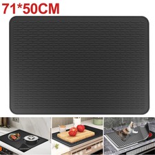 Heatproof Kitchen Surface Worktop Protector Mat - Heat Resistant Mat 71*50cm