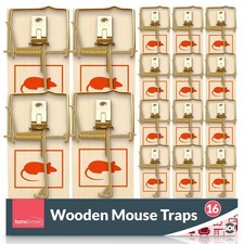 16-24pk Wooden Mouse Traps