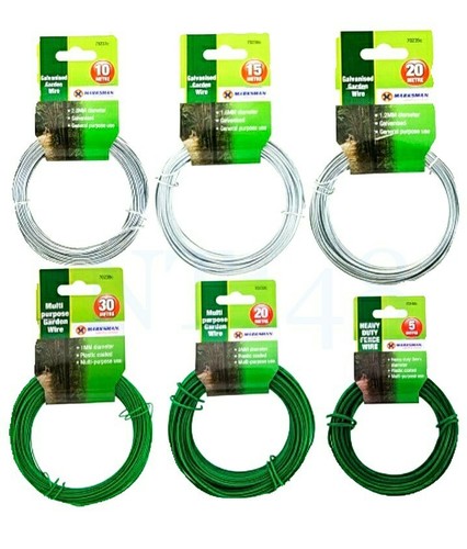Green garden galvanised wire - &,