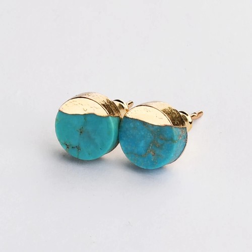 Pair natural turquoise - of,