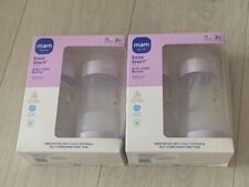 4x MAM Easy Start Self-Sterilising Anti-Colic Bottles 260ml/9oz Lilac Baby Girl