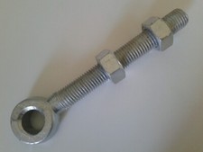 ADJUSTABLE EYE BOLT, HEAVY DUTY, STEEL GATE HINGE HANGING , 21mm HOLE