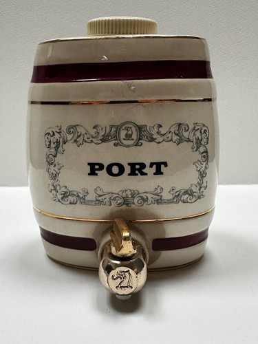 Vintage ceramic port cask - vintage,