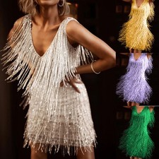 Womens Glitter Fringe Tassel