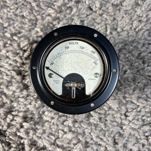 Vintage moving iron voltmeter - moving,
