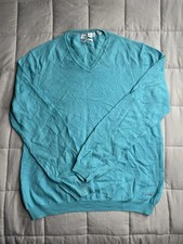 Calvin Klein Mens Teal Merino