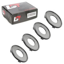 4x Cap Wheel Hub Cover Trim Wheel Cover Black ø 70mm for CITROEN