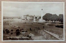 THE HOE PROMENADE, PLYMOUTH - REAL PHOTO POSTCARD - EXCEL SERIES
