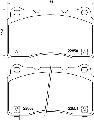 Brake pads 8db - pads, 355