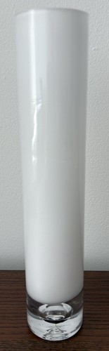 Modern opaque white art - white, glass