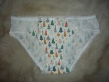 Fat Face Christmas Tree Print Mini Briefs Knickers Pants BNWOT Size 10