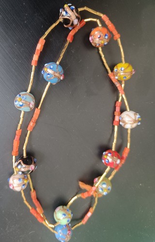 Vintage venetian glass bead - vintage,