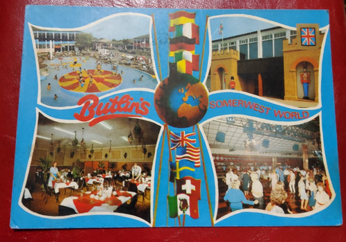 Butlins minehead postcard - butlins,