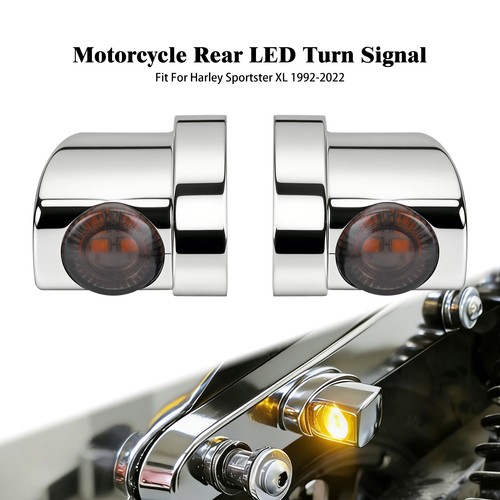 Chrome rear led amber turn - chrome,