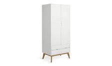 Habitat Pimlico 2 Door 2 Drawer Wardrobe White Stylish Bedroom Storage
