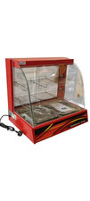 Heated Red Hot Pie Counter top Food Display Cabinet Lamps Warmer pasties