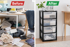 Large Plastic 4 Drawer Storage