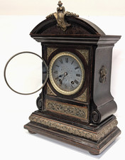 Antique Lenzkirch German Wooden Mantle Clock dated 1880 - Spares & Repairs