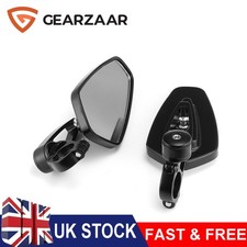 MOTORCYCLE END SIDE MIRRORS 7/8'' CNC Aluminum Pair NEW Motorbike Cafe Racer