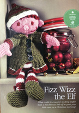 Cilla Webb knitting pattern DK Christmas Elf on a Shelf toy figure