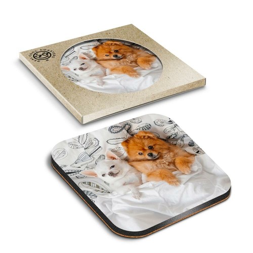 Boxed square coasters - 1,
