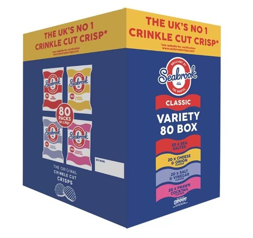 Seabrook crisps variety box - variety,