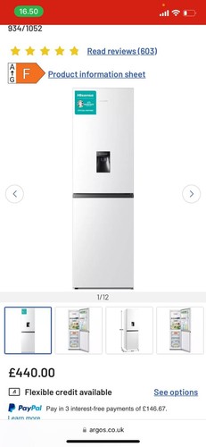 Hisense 399l fridge - fridge,