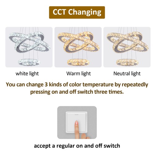 Modern led crystal ceiling - led,