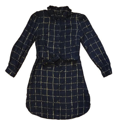 Next navy gold shirt check - next,