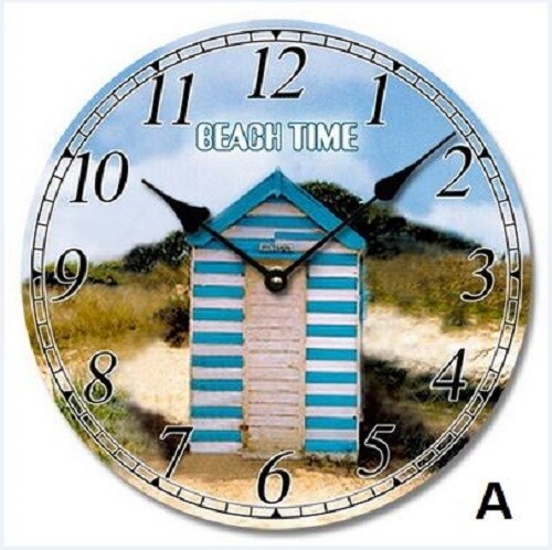 Nautical beach design clock - design,