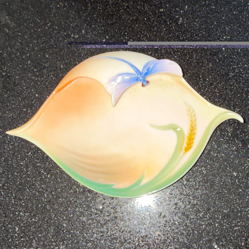 Franz porcelain leaf shaped - franz,