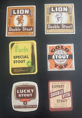 Beer bottle labels - x, 6