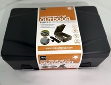 Masterplug Weatherproof Outdoor Power Box Kit IP54 – 4-Gang 8 m Extension