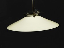 VIntage Coolie Shade - French Spun Milk Glass  with Gallery