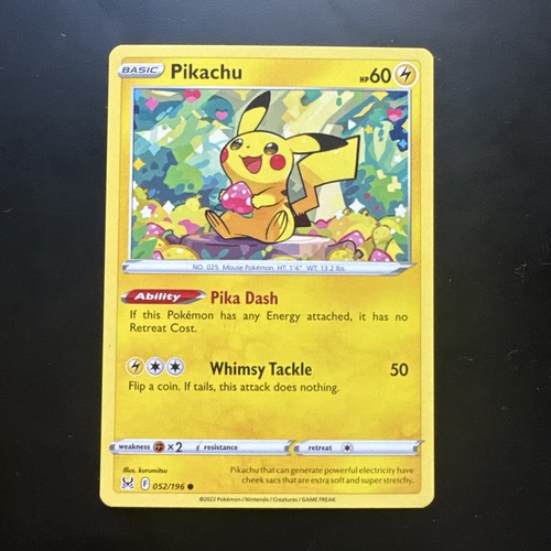 Pikachu 052 196 - lost, origin