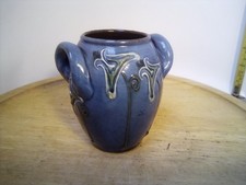 Brannam pottery handled vase - handled,
