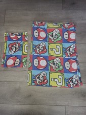 Vintage 1980s Nintendo Super Mario Bros Single Duvet Cover and Pillowcase Set