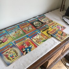 11 Vintage Beano & Dandy Comic Library Books / Comics 1980s