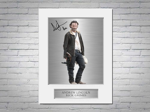 Andrew lincoln signed photo - signed,