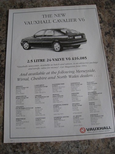 Vauxhall cavalier 5 litre - cavalier,