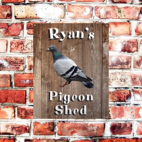 Personalised pigeon loft sign - pigeon,