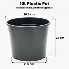 Black Plastic Plant Pots