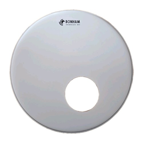 Coated white bass drum - coated,
