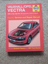 Haynes Manual No.3396. Vauxhall/Opel Vectra 1995-1999 (N to S) Petrol & Diesel